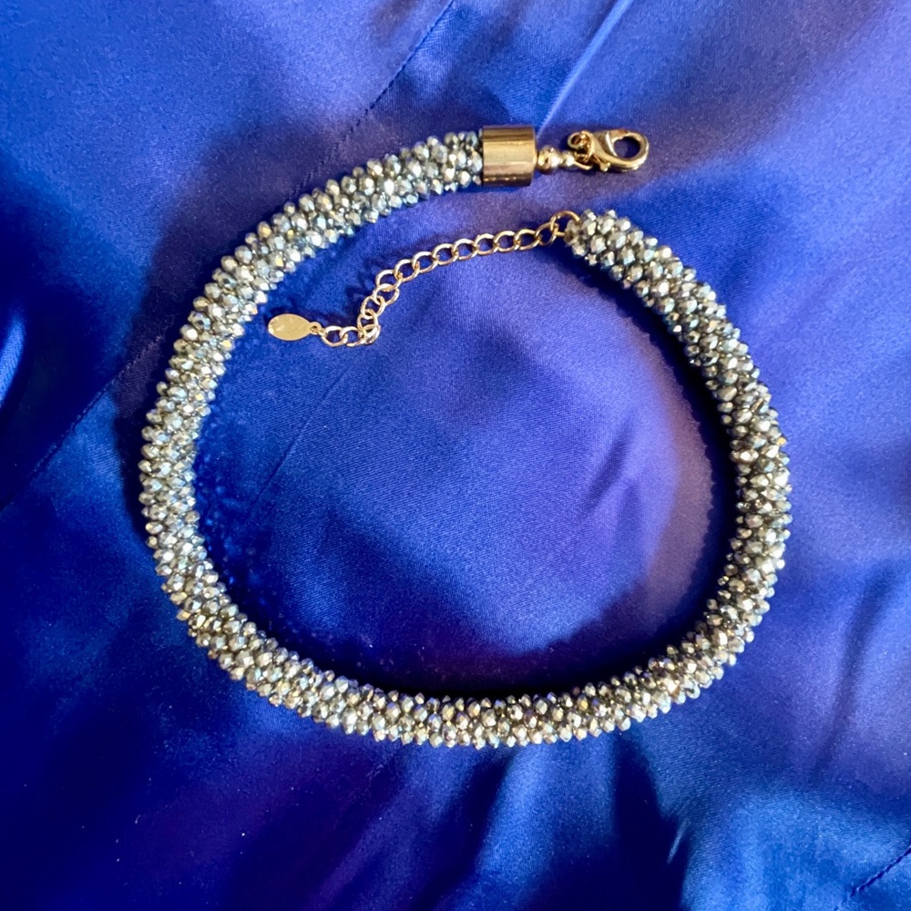 FACETED CLUSTER BEAD NECKLACE